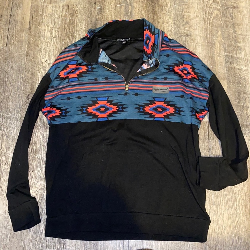 Half zip up sweatshirt